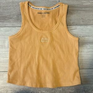 Tommy Hilfiger orange cropped tank size small